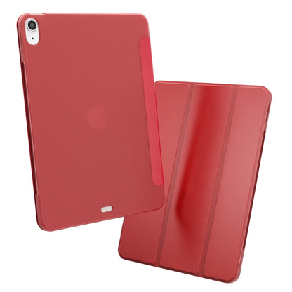 Three-folding Surface Leather Matte TPU Bottom Smart Tablet Case