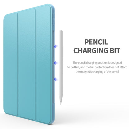 Three-folding Surface Leather Matte TPU Bottom Smart Tablet Case