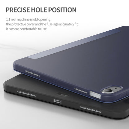 Three-folding Surface Leather Matte TPU Bottom Smart Tablet Case