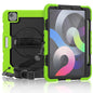 For iPad Air 2020 10.9 Shockproof Black Silica Gel + Colorful PC Protective Case