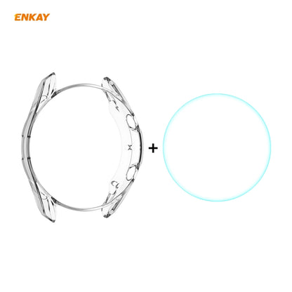 2 in 1 ENKAY Hat-Prince Transparent Soft TPU Case + 0.2mm 9H 2.15D Curved Edge Tempered Glass Film
