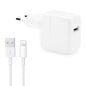 12W USB Charger + USB to 8 Pin Data Cable for iPad / iPhone / iPod Series, EU Plug