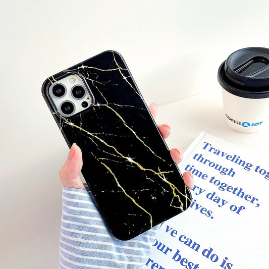 Thickened TPU Glazed Marble Mobile Phone Case