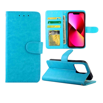 Crazy Horse Texture Leather Horizontal Flip Protective Case with Holder & Card Slots & Wallet & Photo Frame