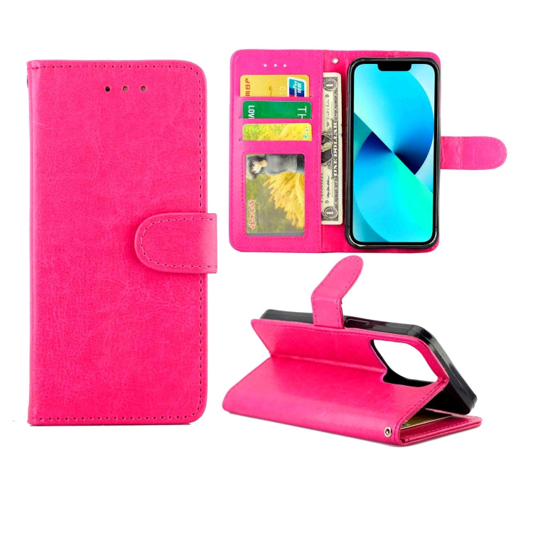 Crazy Horse Texture Leather Horizontal Flip Protective Case with Holder & Card Slots & Wallet & Photo Frame