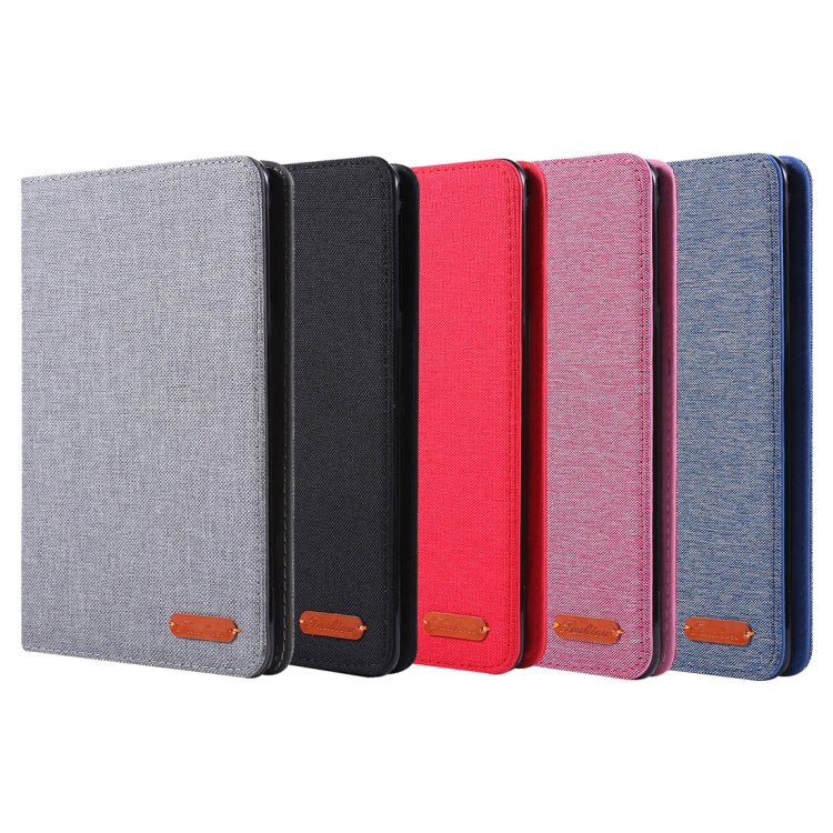 Fabric Texture Horizontal Flip Leather Tablet Case