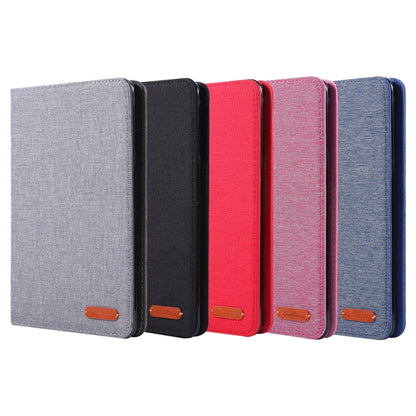 Fabric Texture Horizontal Flip Leather Tablet Case