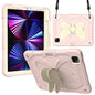 PC + Silicone Anti-drop Tablet Case with Butterfly Holder & Pen Slot for iPad Pro 11 2018 & 2020 & 2021 & Air 2020 10.9