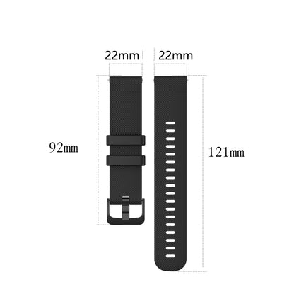 22mm Checkered Silicone Strap