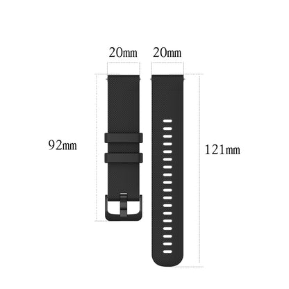 20mm Checkered Silicone Strap