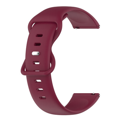 20mm Solid Color Silicone Watch Band