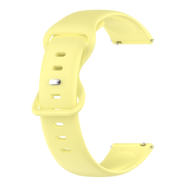 20mm Solid Color Silicone Watch Band