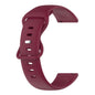 20mm Solid Color Silicone Watch Band