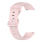 20mm Solid Color Silicone Watch Band