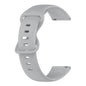 20mm Solid Color Silicone Watch Band