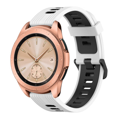 20mm Vertical Pattern Two-Color Silicone Watch Band