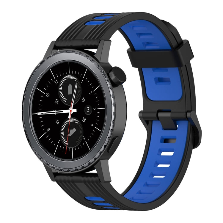 20mm Vertical Pattern Two-Color Silicone Watch Band