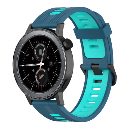 20mm Vertical Pattern Two-Color Silicone Watch Band