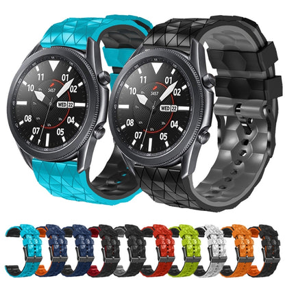 22mm Football Pattern Two-Color Silicone Strap