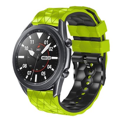 22mm Football Pattern Two-Color Silicone Strap