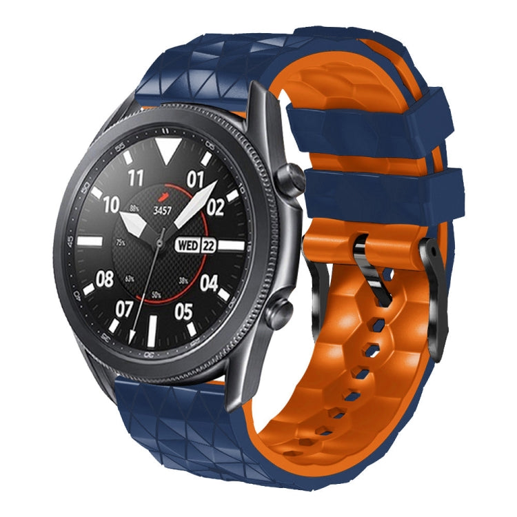 22mm Football Pattern Two-Color Silicone Strap