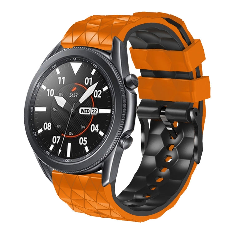 22mm Football Pattern Two-Color Silicone Strap