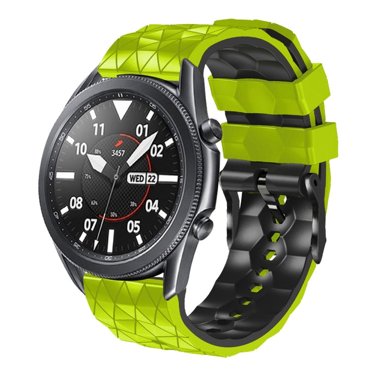 22mm Football Pattern Two-Color Silicone Strap