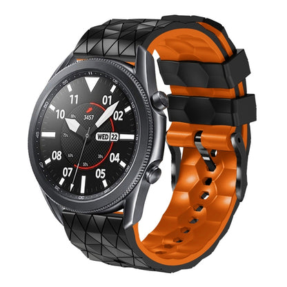 22mm Football Pattern Two-Color Silicone Strap