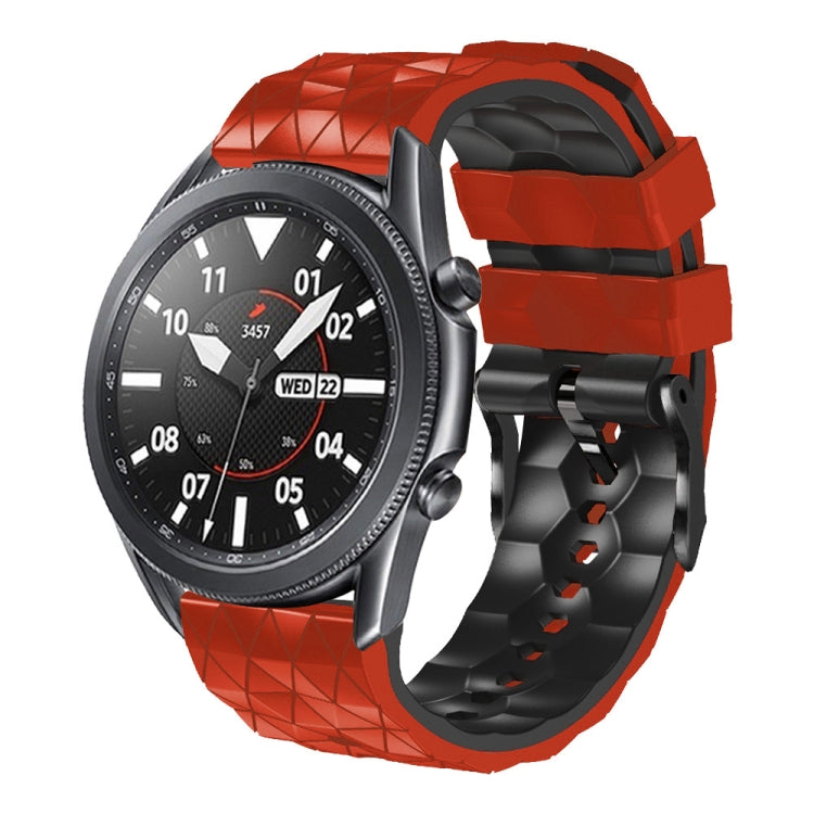 22mm Football Pattern Two-Color Silicone Strap