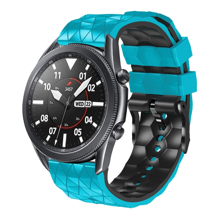 22mm Football Pattern Two-Color Silicone Strap