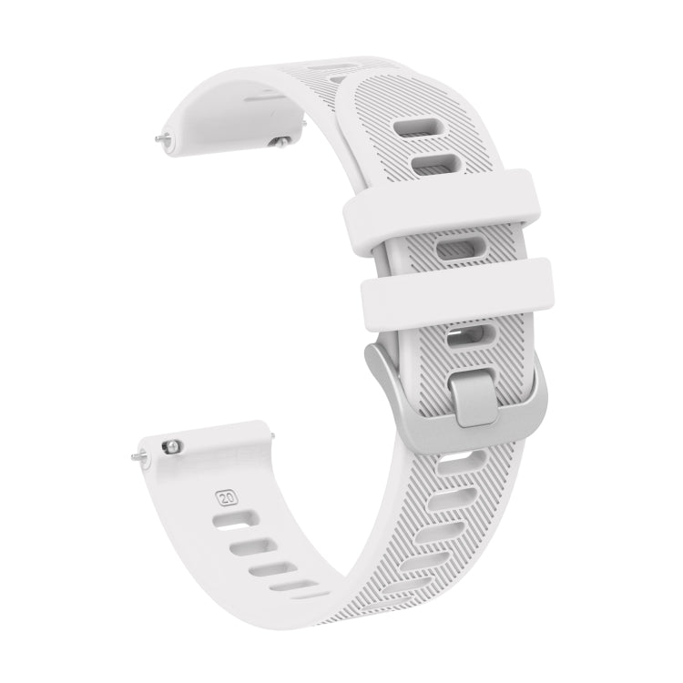 20mm Silicone Twill Watch Band