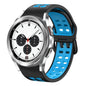 20mm Breathable Two-Color Silicone Watch Band