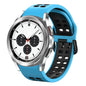 20mm Breathable Two-Color Silicone Watch Band