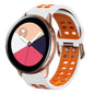 20mm Breathable Two-Color Silicone Watch Band