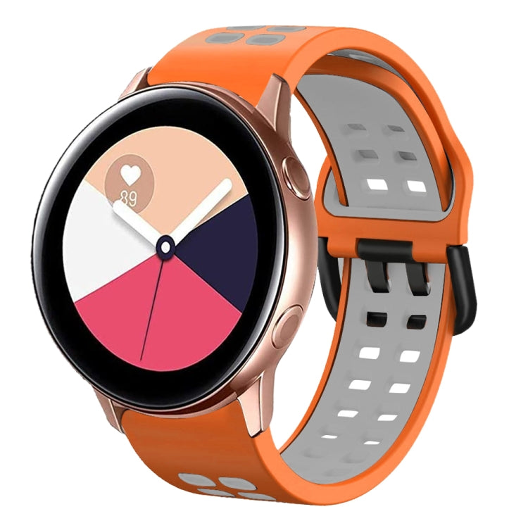 20mm Breathable Two-Color Silicone Watch Band