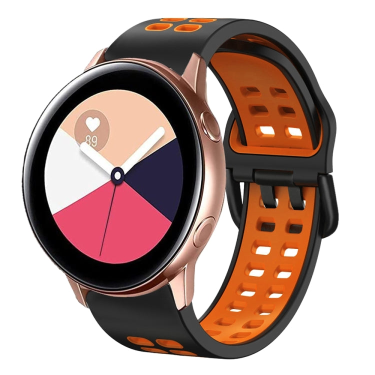 20mm Breathable Two-Color Silicone Watch Band