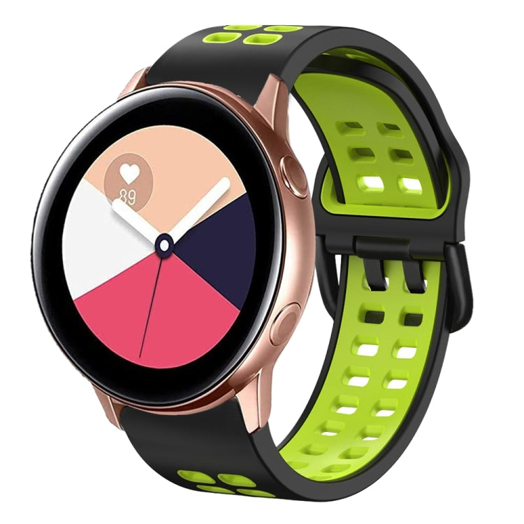 20mm Breathable Two-Color Silicone Watch Band