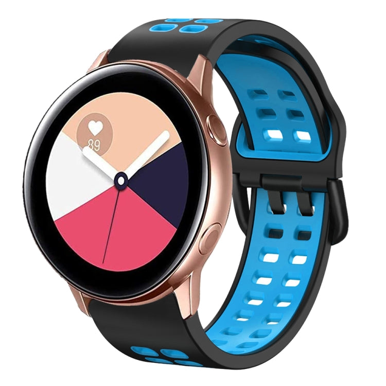 20mm Breathable Two-Color Silicone Watch Band