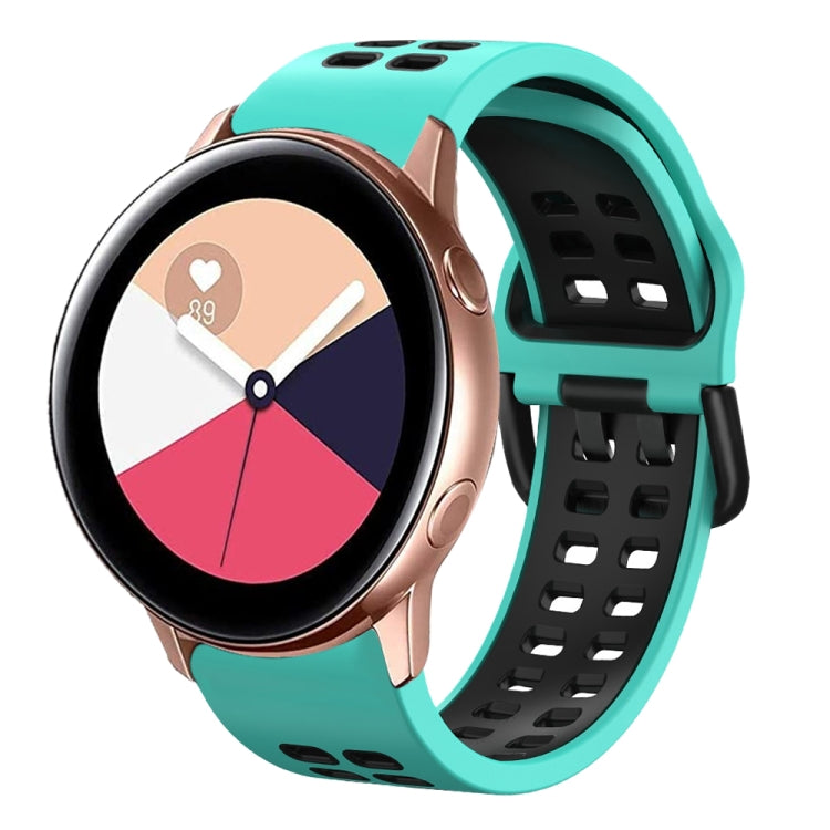 20mm Breathable Two-Color Silicone Watch Band