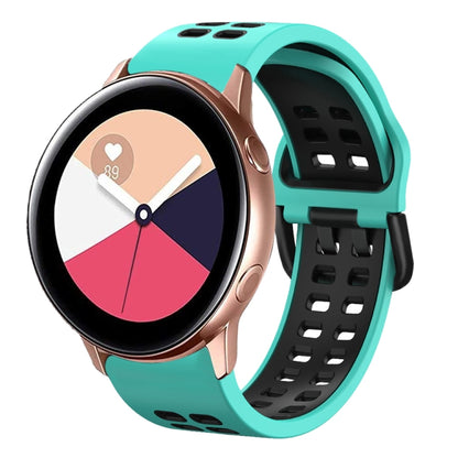 20mm Breathable Two-Color Silicone Watch Band