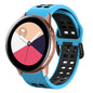 20mm Breathable Two-Color Silicone Watch Band
