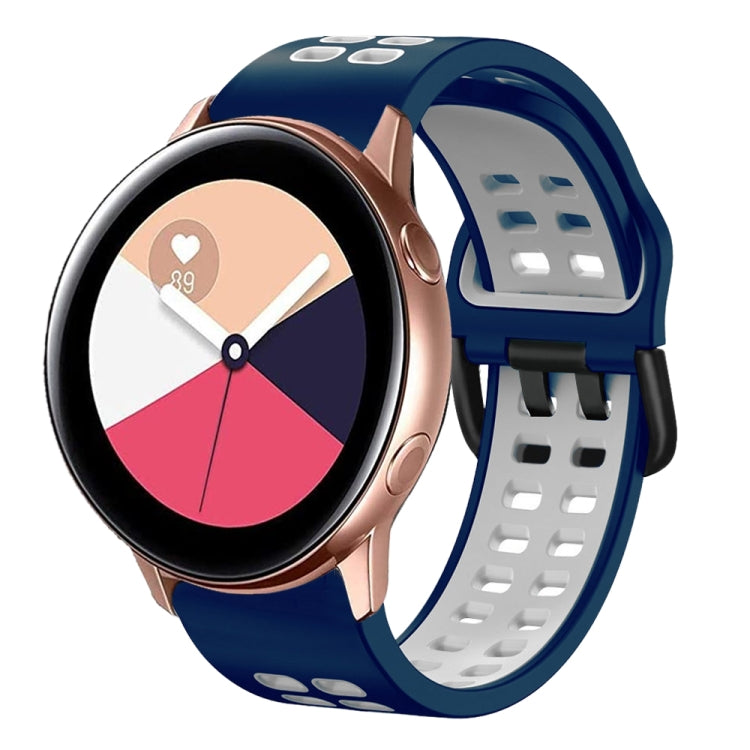 20mm Breathable Two-Color Silicone Watch Band