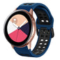 20mm Breathable Two-Color Silicone Watch Band