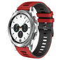 20mm Two-Color Silicone Watch Band