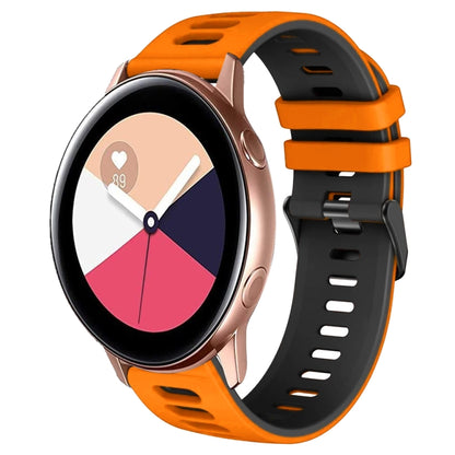 20mm Two-Color Silicone Watch Band