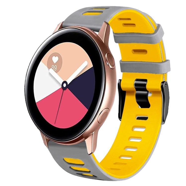 20mm Two-Color Silicone Watch Band