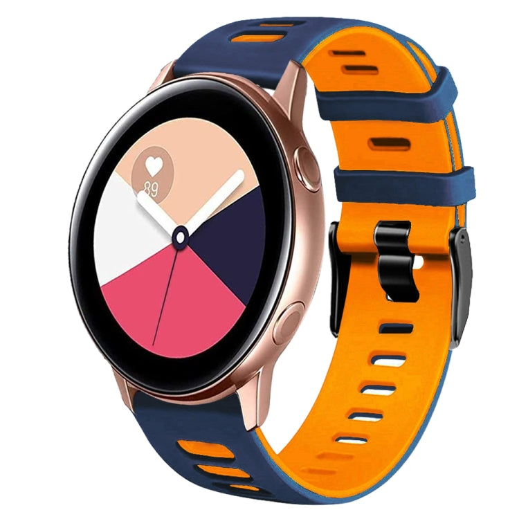 20mm Two-Color Silicone Watch Band