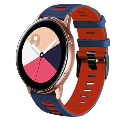 20mm Two-Color Silicone Watch Band