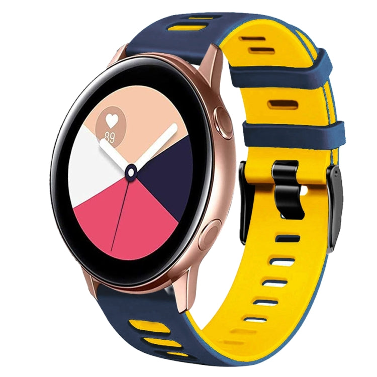 20mm Two-Color Silicone Watch Band