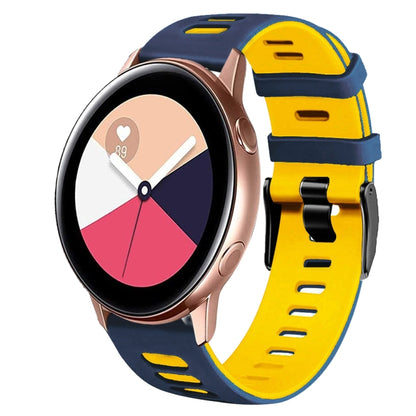 20mm Two-Color Silicone Watch Band